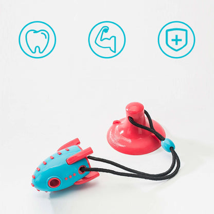 Rocket Dog Toys Leaking Food Dog Bite Toys Bite-resistant