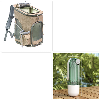 2-in-1 Portable Dog Water Bottle & Feeder