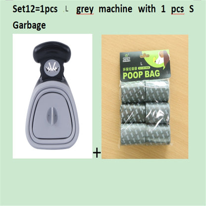 Dog Pet Travel Foldable Pooper Scooper With 1 Roll Decomposable bag
