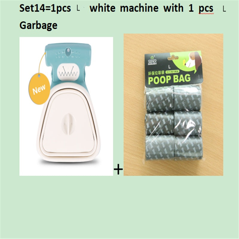 Dog Pet Travel Foldable Pooper Scooper With 1 Roll Decomposable bag