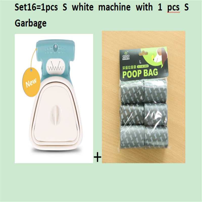 Dog Pet Travel Foldable Pooper Scooper With 1 Roll Decomposable bag