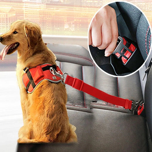 Adjustable Pet Cat Dog Car Seat Belt Pet Seat Vehicle Harness