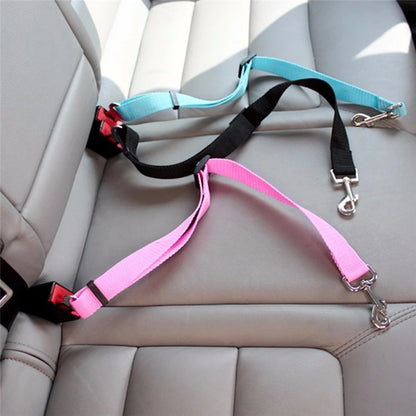 Adjustable Pet Cat Dog Car Seat Belt Pet Seat Vehicle Harness
