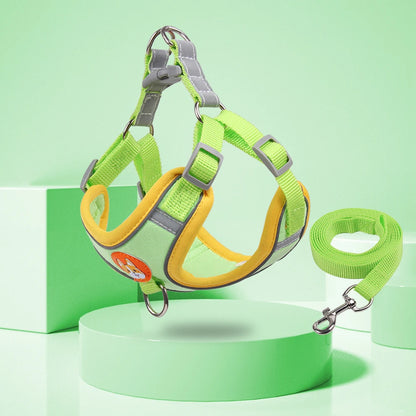 No Pull Adjustable Dog Leash And Harness Set