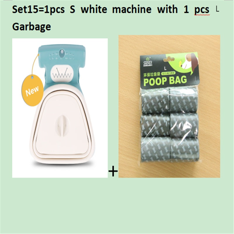 Dog Pet Travel Foldable Pooper Scooper With 1 Roll Decomposable bag