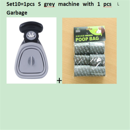 Dog Pet Travel Foldable Pooper Scooper With 1 Roll Decomposable bag