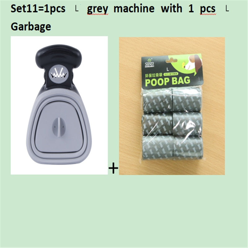 Dog Pet Travel Foldable Pooper Scooper With 1 Roll Decomposable bag