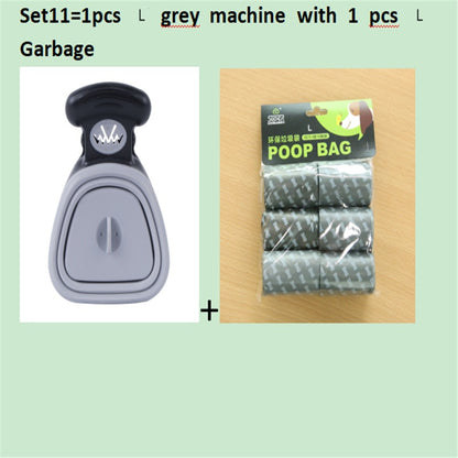 Dog Pet Travel Foldable Pooper Scooper With 1 Roll Decomposable bag