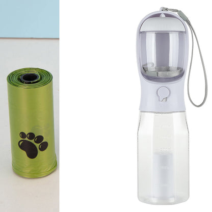 3-in-1 Portable Pet Water Bottle & Feeder