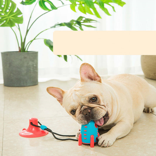 Rocket Dog Toys Leaking Food Dog Bite Toys Bite-resistant