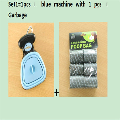 Dog Pet Travel Foldable Pooper Scooper With 1 Roll Decomposable bag