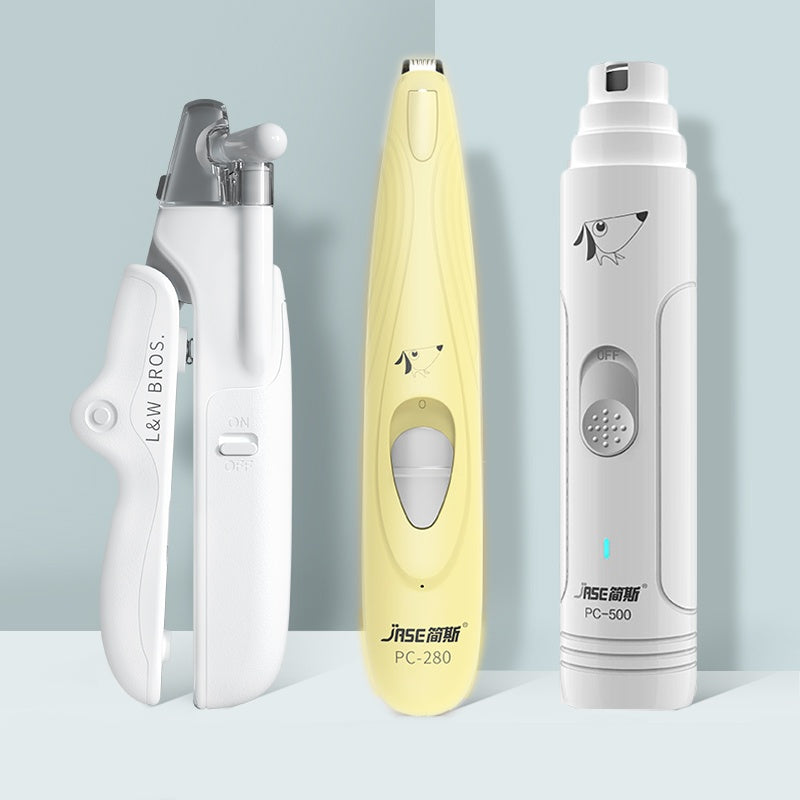 Pet Nail Clippers With LED Light Dogs Cat Nail Scissors
