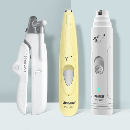 Pet Nail Clippers With LED Light Dogs Cat Nail Scissors