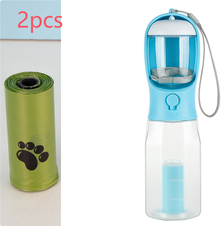 3-in-1 Portable Pet Water Bottle & Feeder