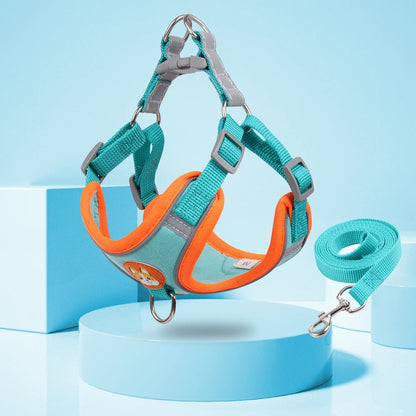 No Pull Adjustable Dog Leash And Harness Set