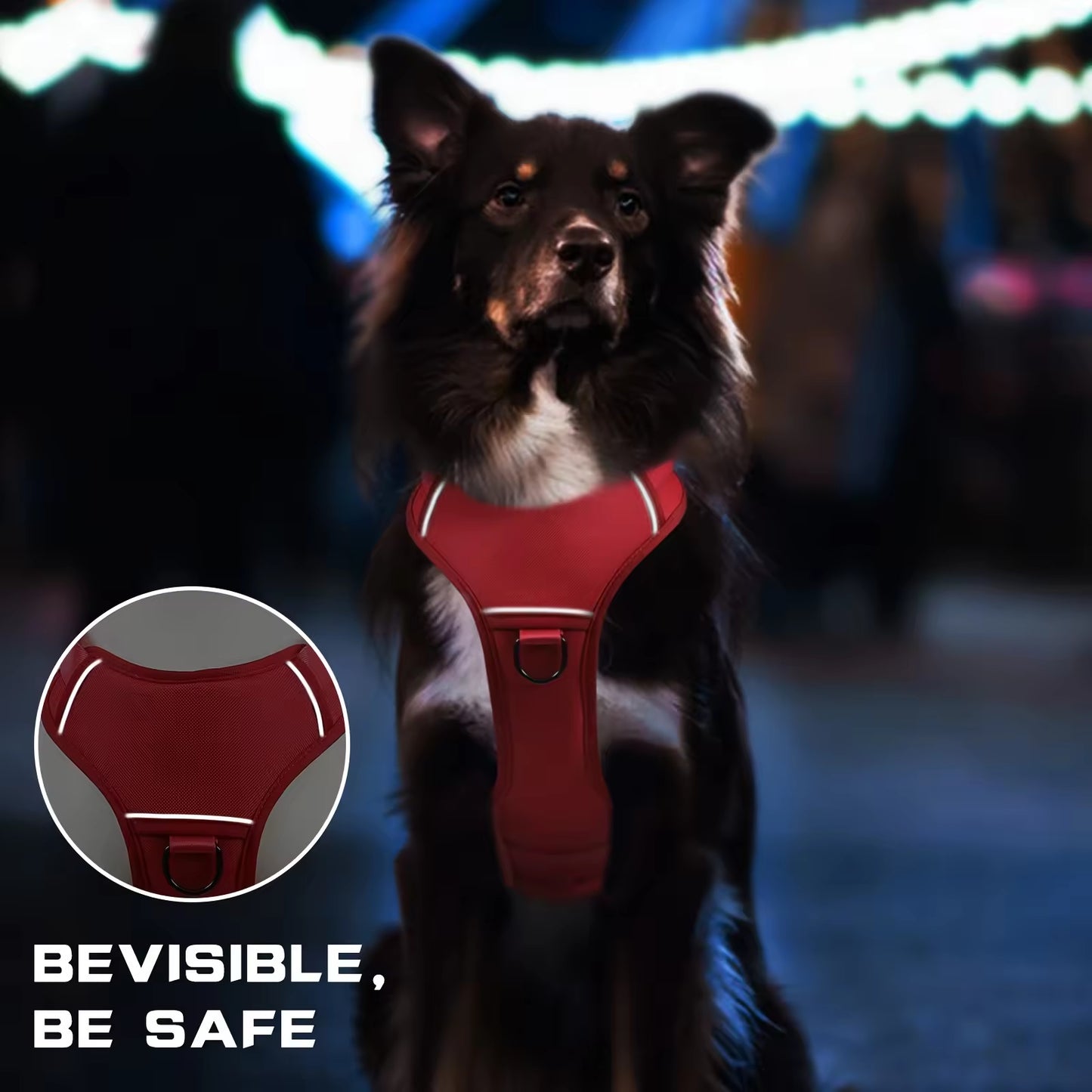 Reflective Tactical Dog Harness