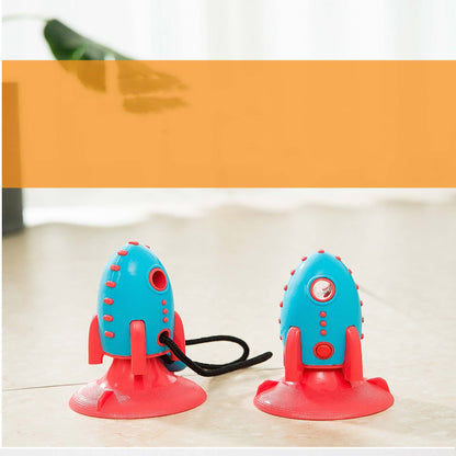 Rocket Dog Toys Leaking Food Dog Bite Toys Bite-resistant