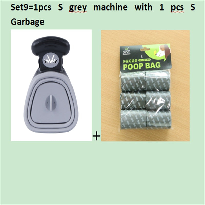 Dog Pet Travel Foldable Pooper Scooper With 1 Roll Decomposable bag