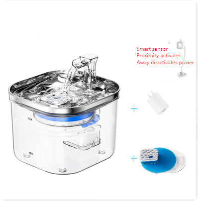 Pet Cat Dog Stainless Steel Automatic Circulation Water