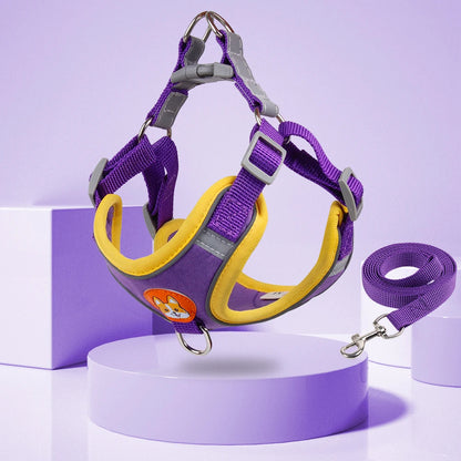 No Pull Adjustable Dog Leash And Harness Set