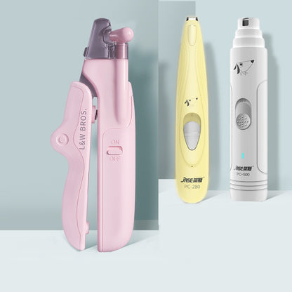 Pet Nail Clippers With LED Light Dogs Cat Nail Scissors