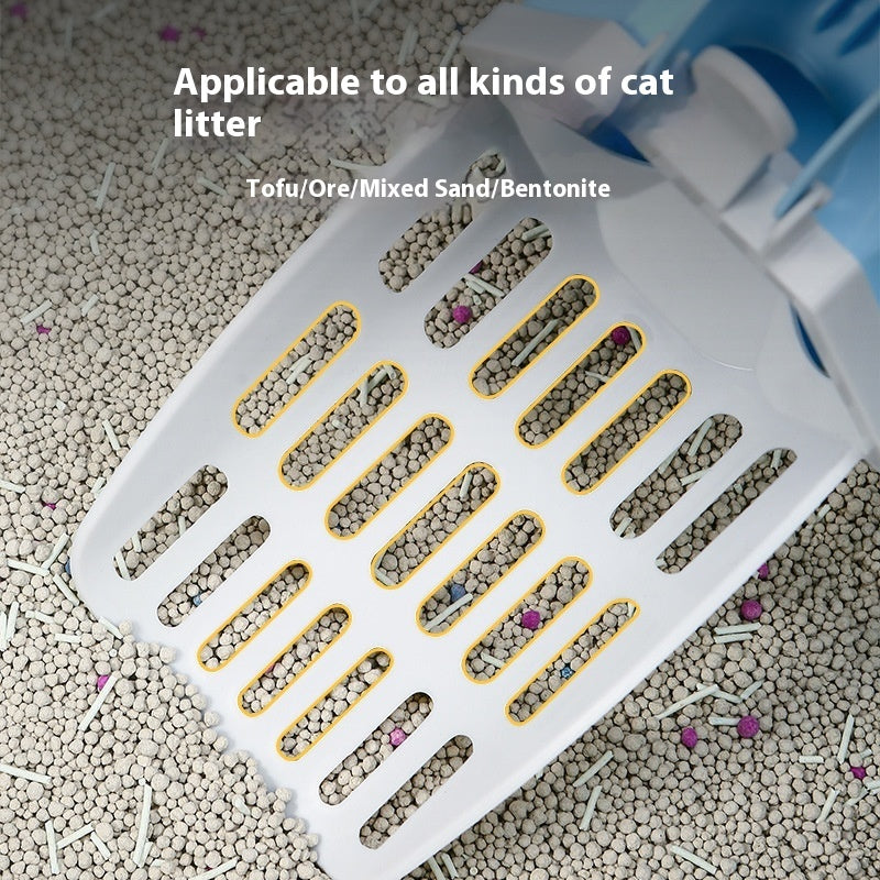 Cat Litter Scoop with Built In Waste Container for Clumping Litter