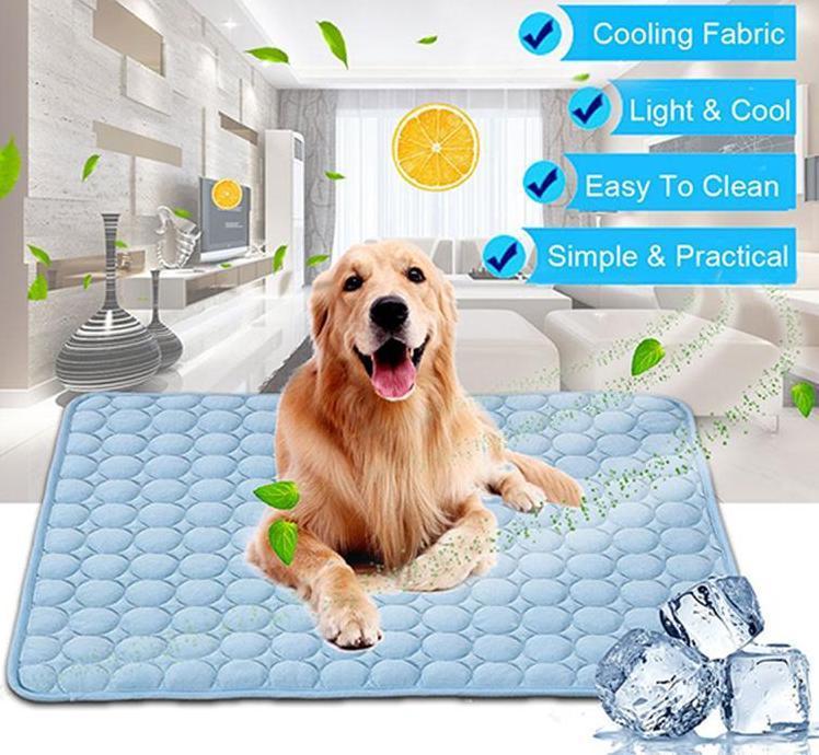 Cooling mat for large small dogs and cats breathable summer pet mat