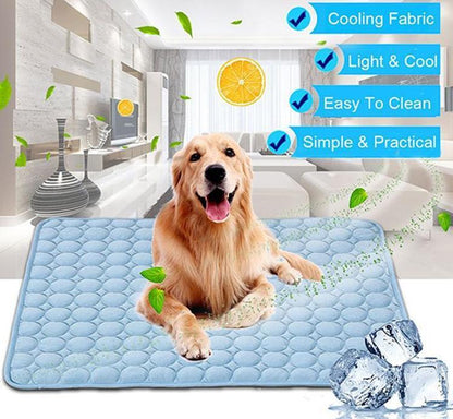 Cooling mat for large small dogs and cats breathable summer pet mat