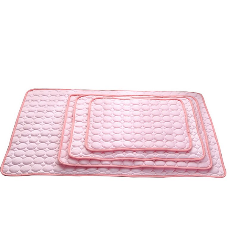 Ice silk pet cooling mat for dogs cats puppies and kittens in different size