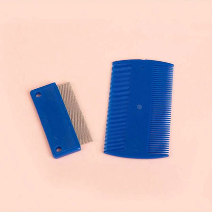 4-Pack Stainless Steel Flea Comb for Dogs & Cats