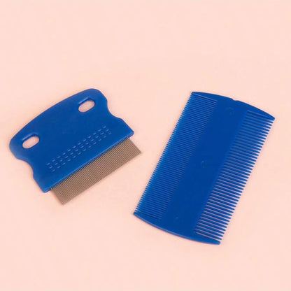 4-Pack Stainless Steel Flea Comb for Dogs & Cats