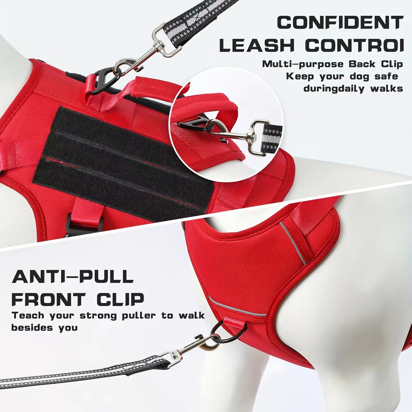 Reflective Tactical Dog Harness