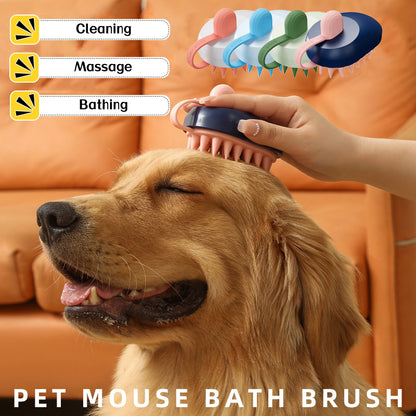 Silicone Pet Bath & Grooming Brush