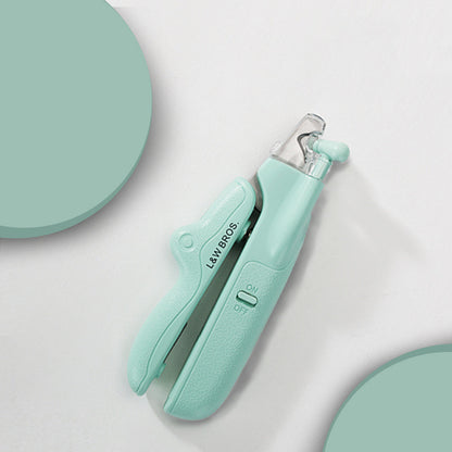 Pet Nail Clippers With LED Light Dogs Cat Nail Scissors