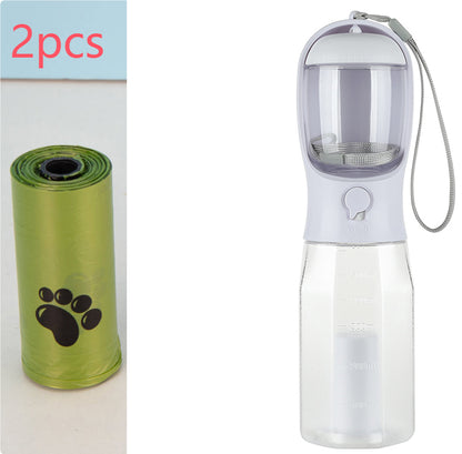 3-in-1 Portable Pet Water Bottle & Feeder