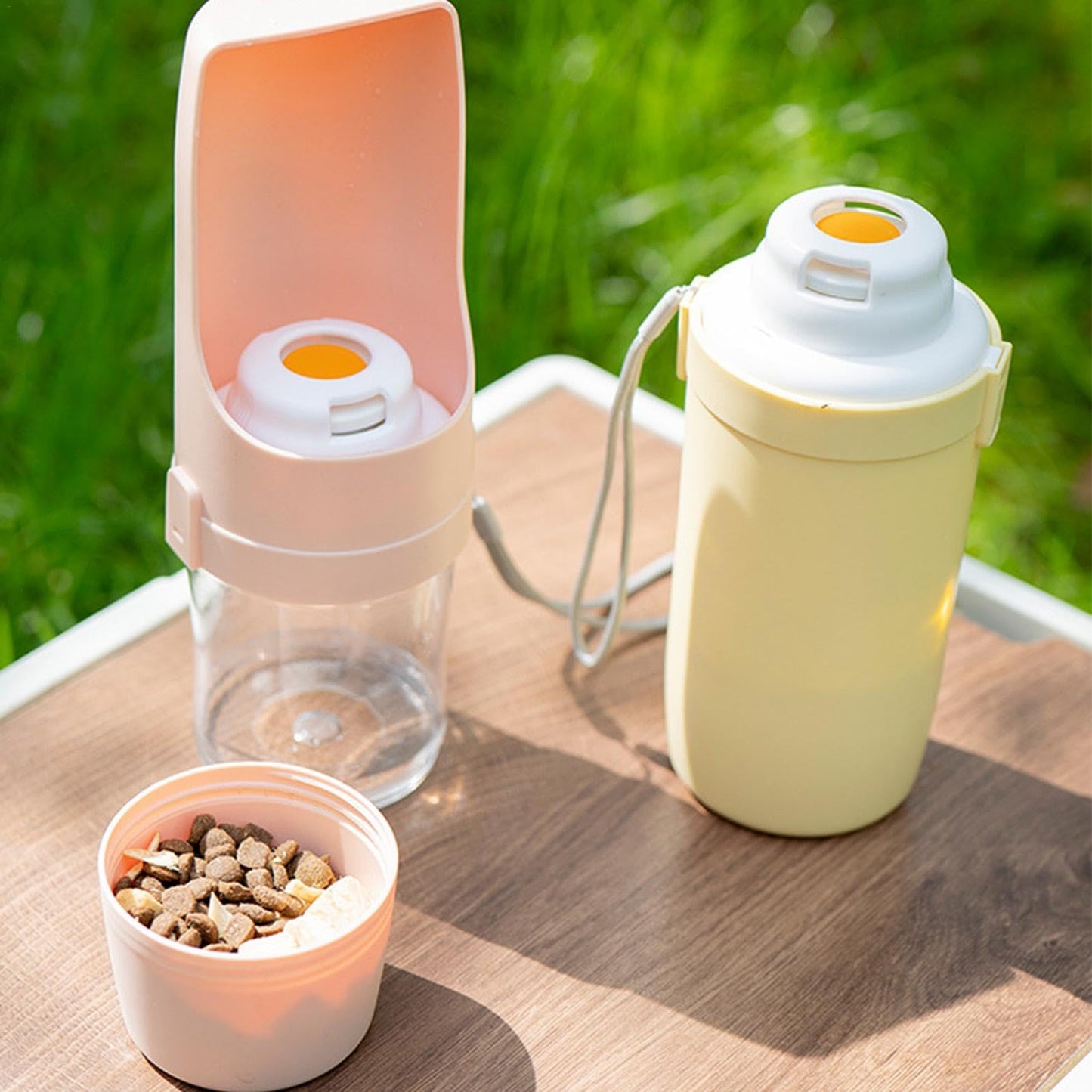2 In 1 Travel Dog Water Bottle Pet Water Dispenser