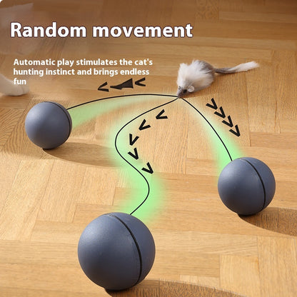 Cat Toys Mouse Teaser Ball Toy For Pets