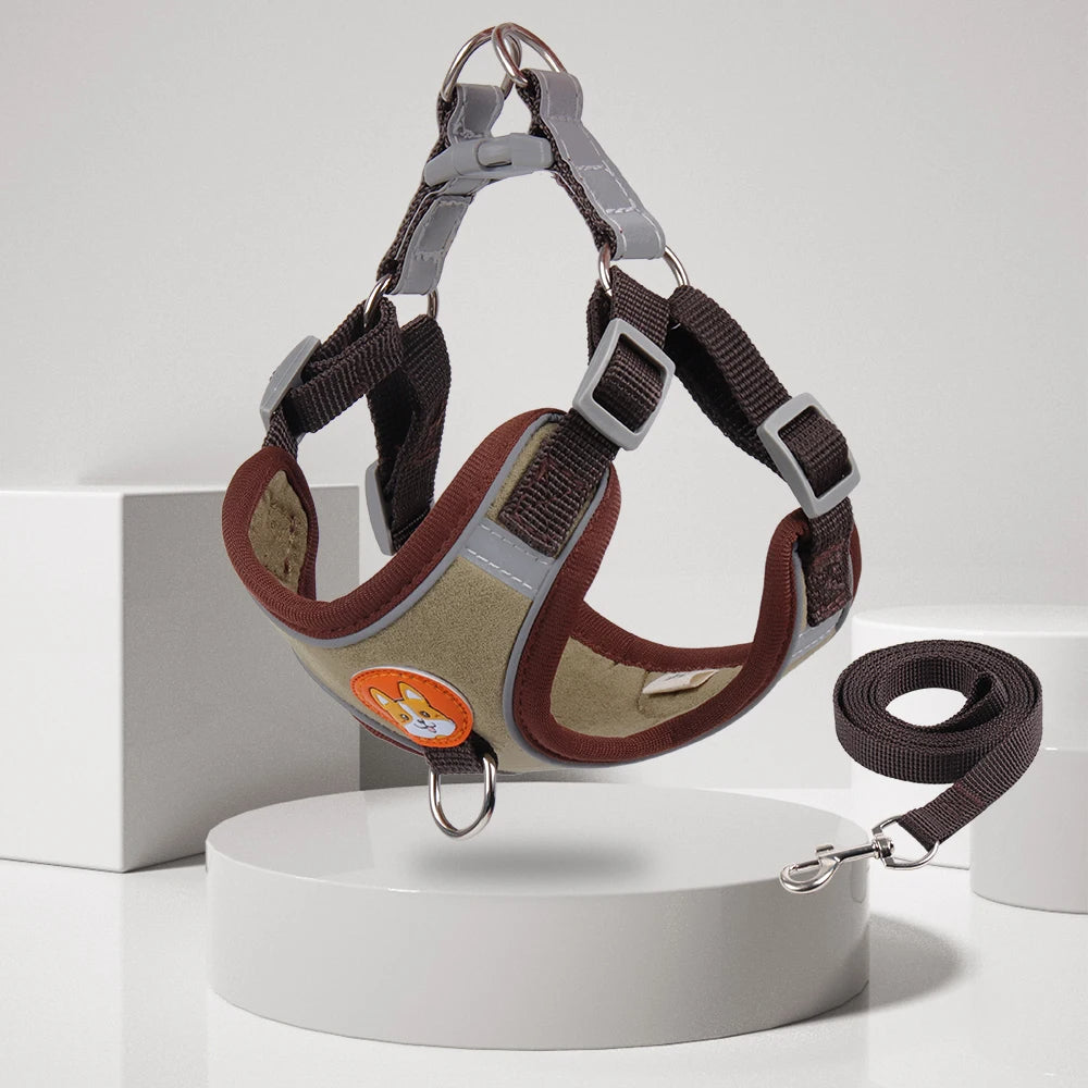 No Pull Adjustable Dog Leash And Harness Set