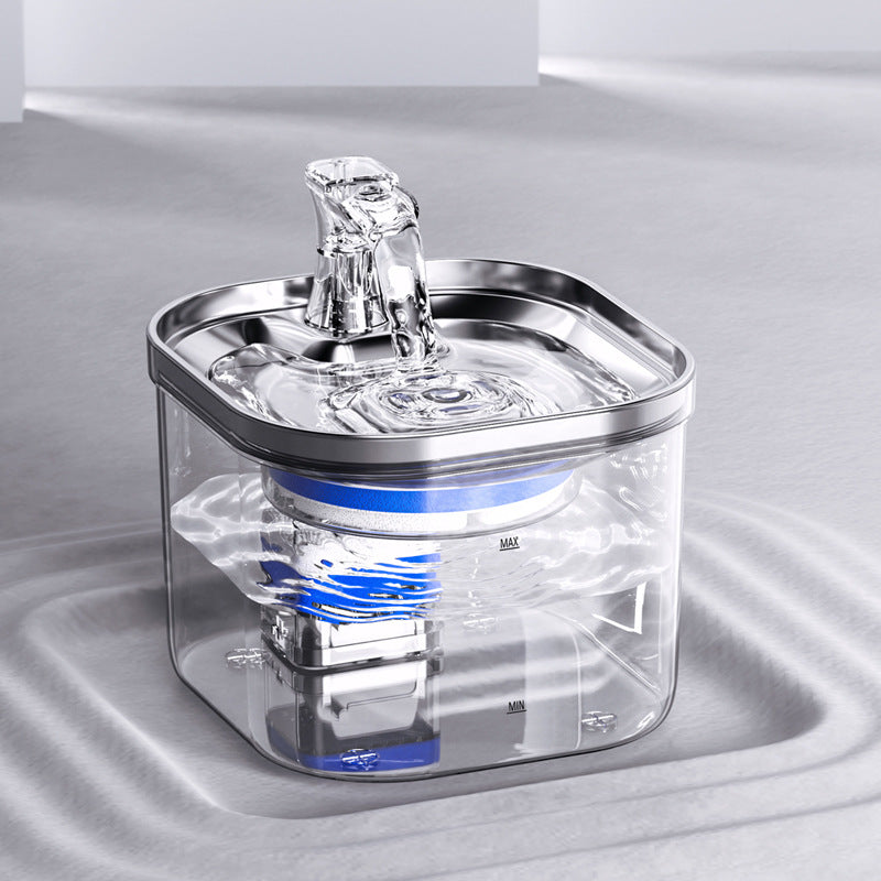 Pet Cat Dog Stainless Steel Automatic Circulation Water