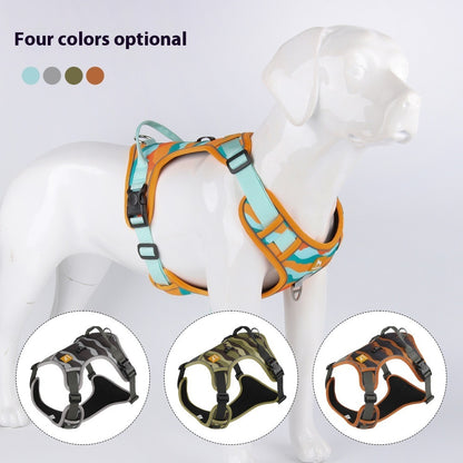 No Pull Reflective Dog Harness & Leash Set – Adjustable, Comfortable for Small & Large Dogs